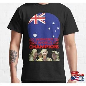 2023 Womens T20 Cricket World Cup Champions Australia Classic Tshirt Tee Retro